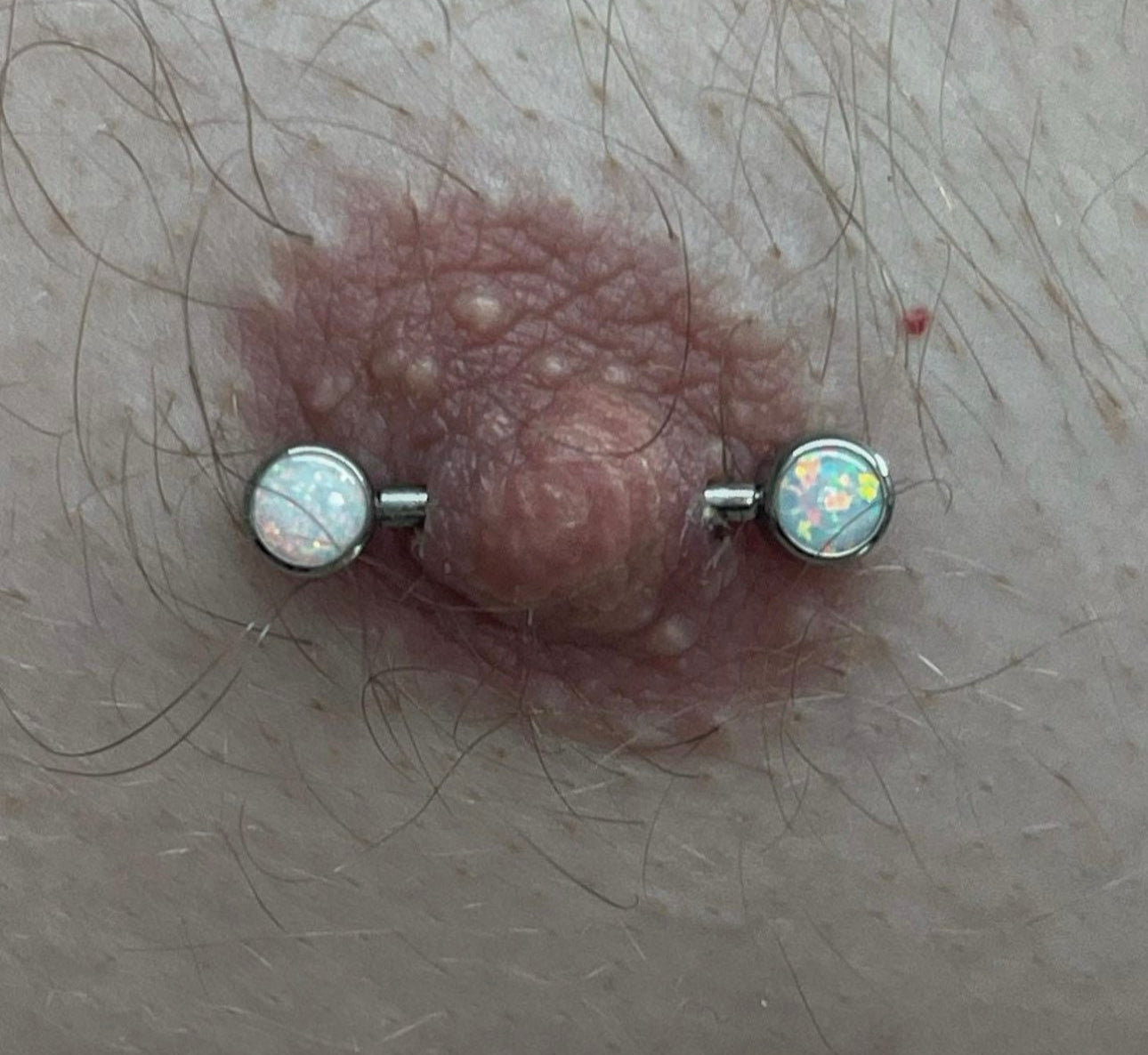 Nipple jewelry | titanium nipple jewelry | threadless nipple jewelry | opal nipple jewelry | body jewelry l nipple barbell l