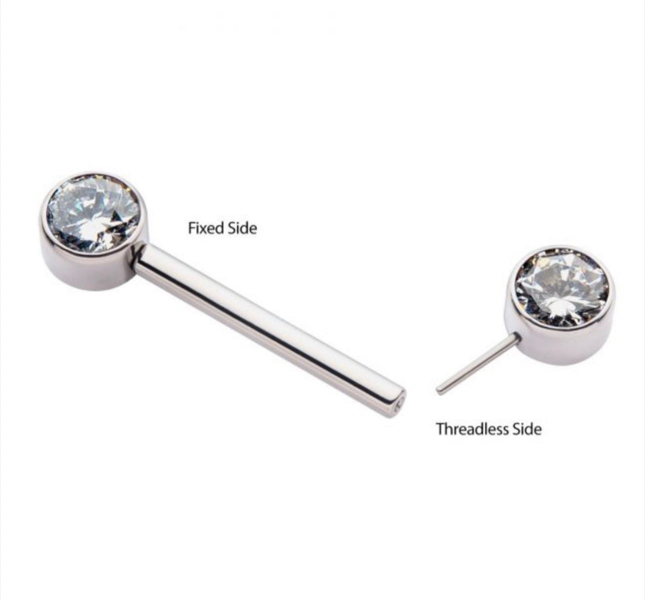 Nipple jewelry | titanium nipple jewelry | threadless nipple jewelry | opal nipple jewelry | body jewelry l nipple barbell l