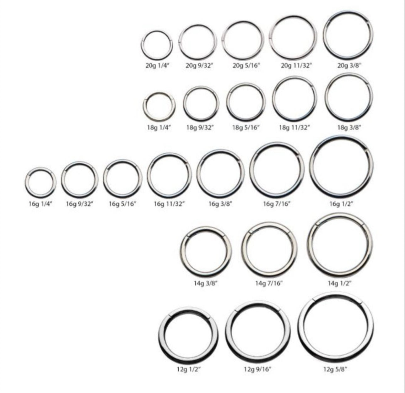 Titanium hinged segment clicker | nose ring | nostril hoop | seamless ring | ear hoop | daith hoop | nickel free