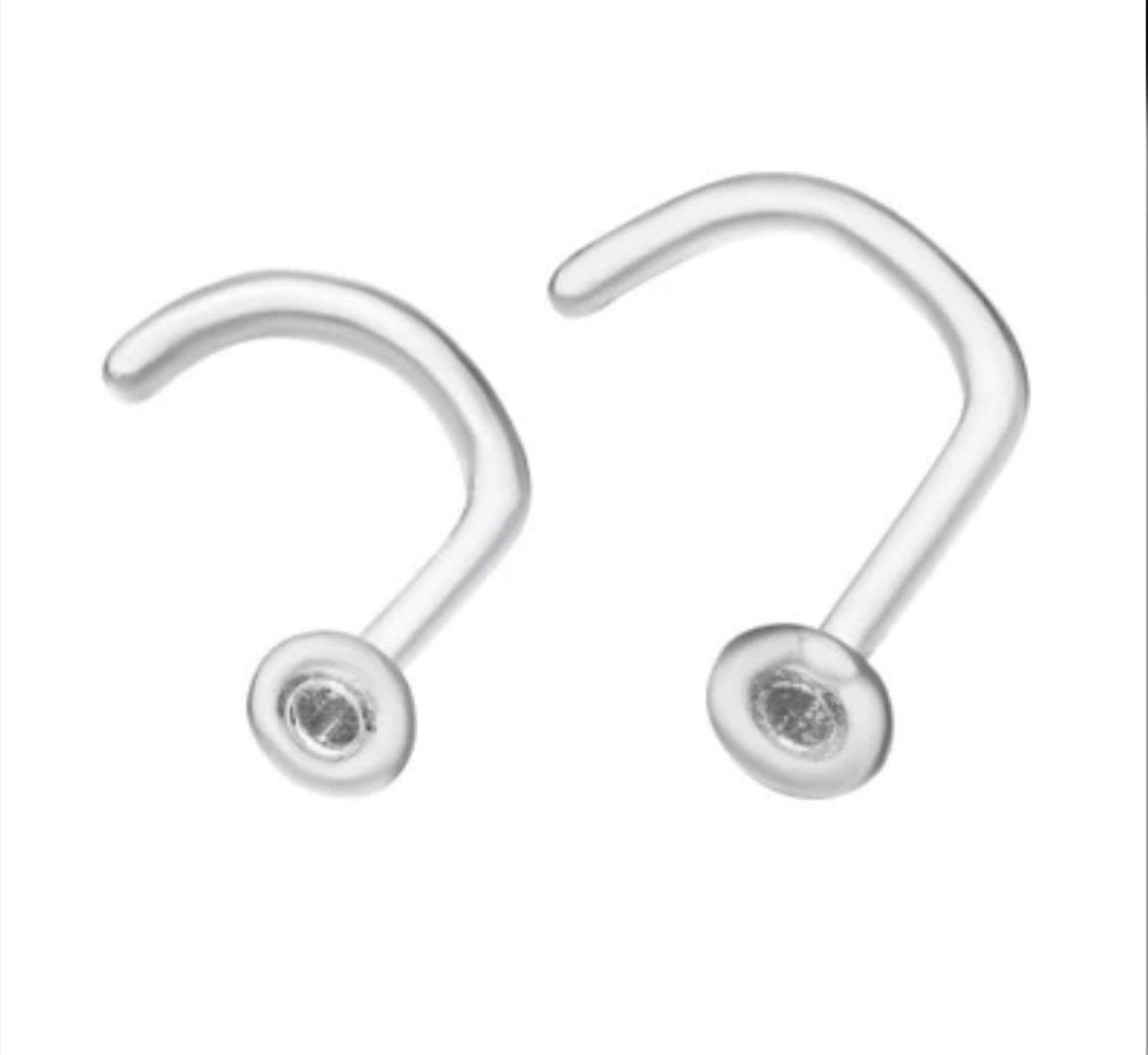 Nostril retainer | clear nostril jewelry | body jewelry | Pyrex glass nostril retainer