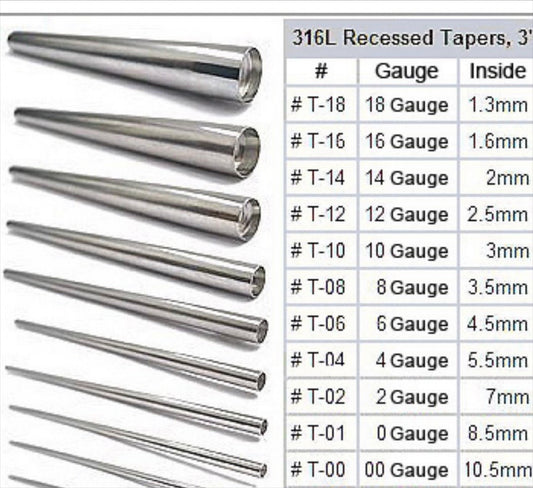 Insertion pins for at home jewelry changes | piercing tools | piercing tapers | body jewelry tools | taper | big gauge taper | strech ears