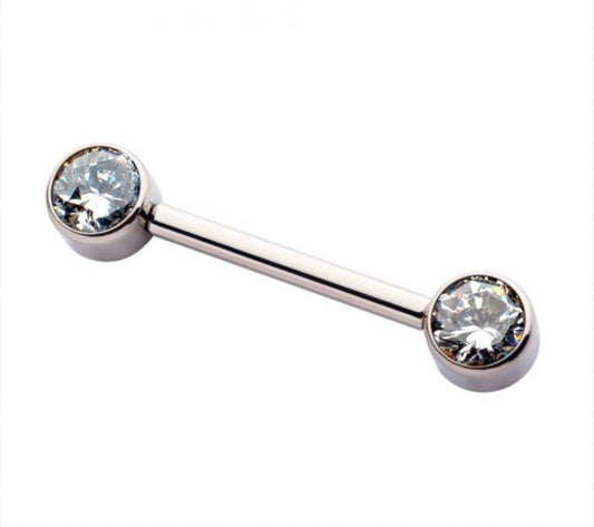 Nipple jewelry | titanium nipple jewelry | threadless nipple jewelry | opal nipple jewelry | body jewelry l nipple barbell l