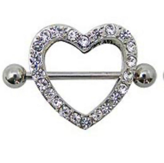 Heart nipple ring | heart nipple shields | heart nipple rings | cute nipple jewelry | nipple shields | nipple ring | heart jewelry | 14gauge