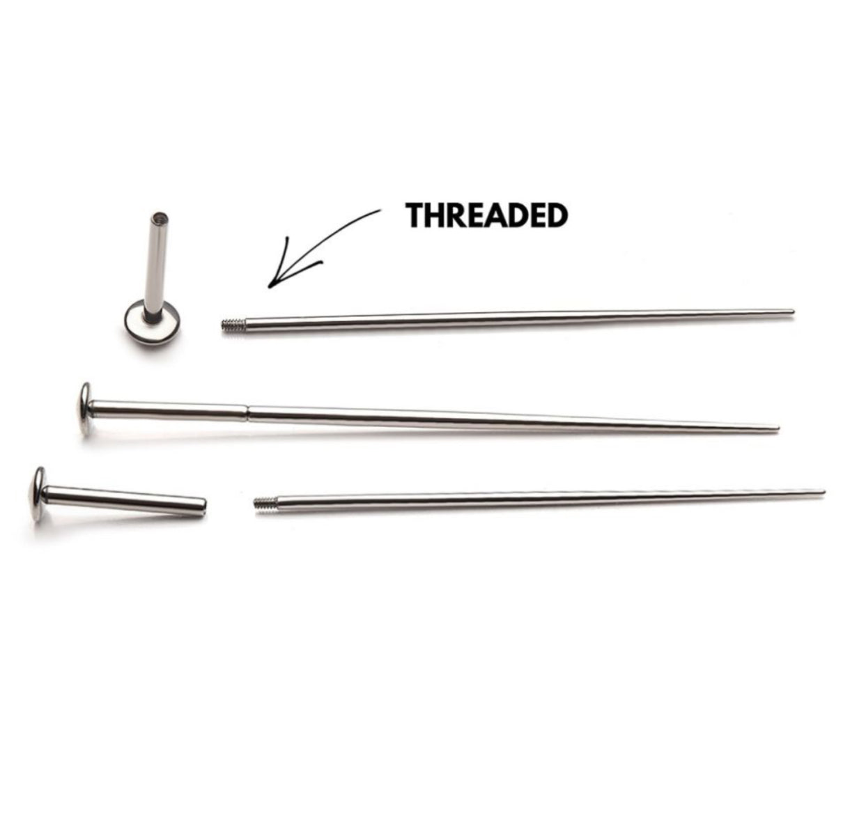 Insertion pins for at home jewelry changes